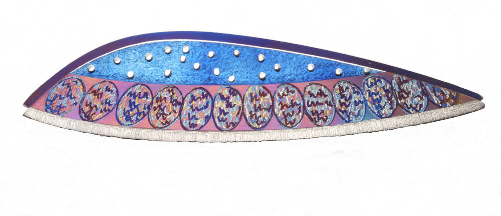 titanium rivet brooch