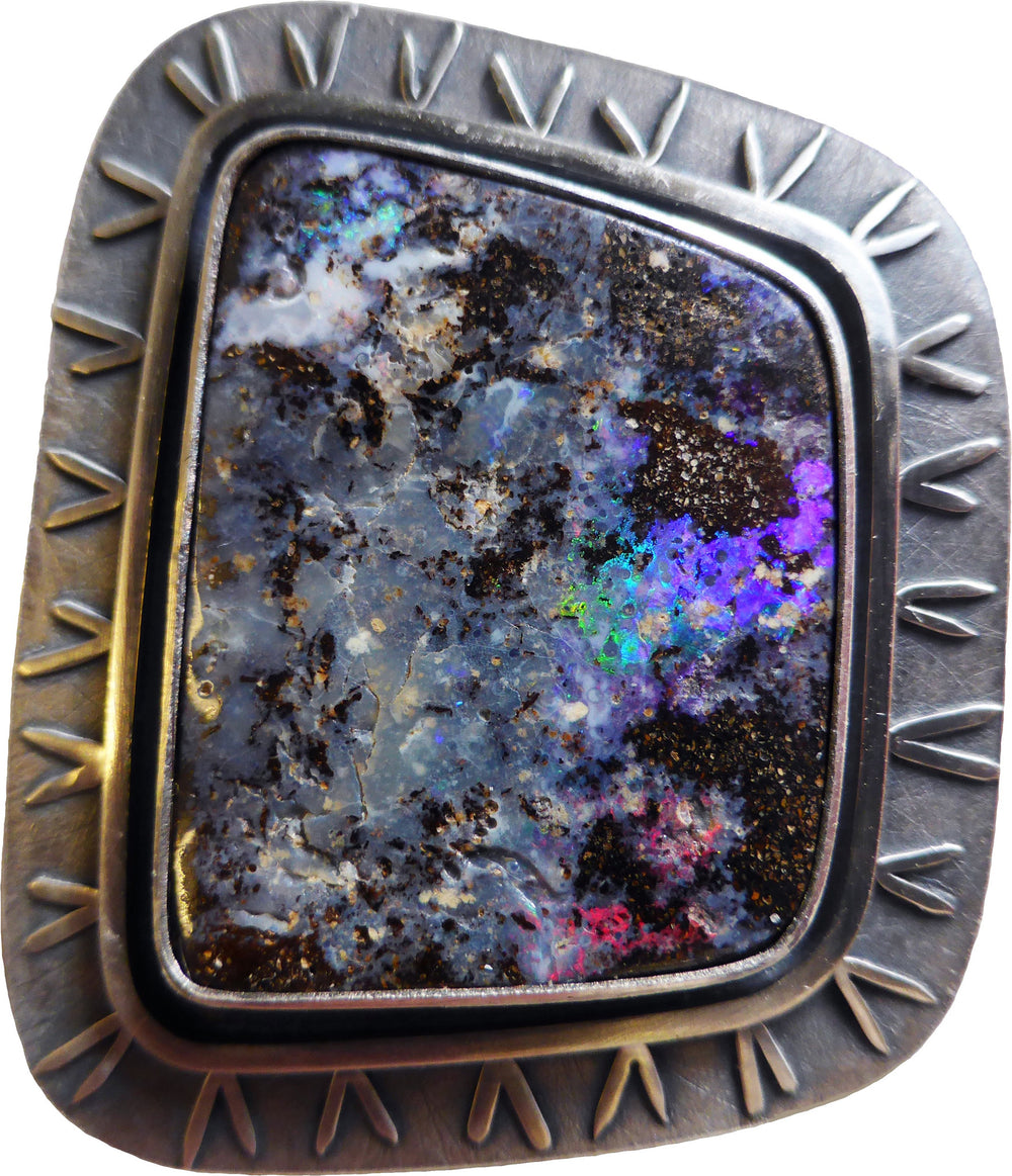 Brooch,boulder opal